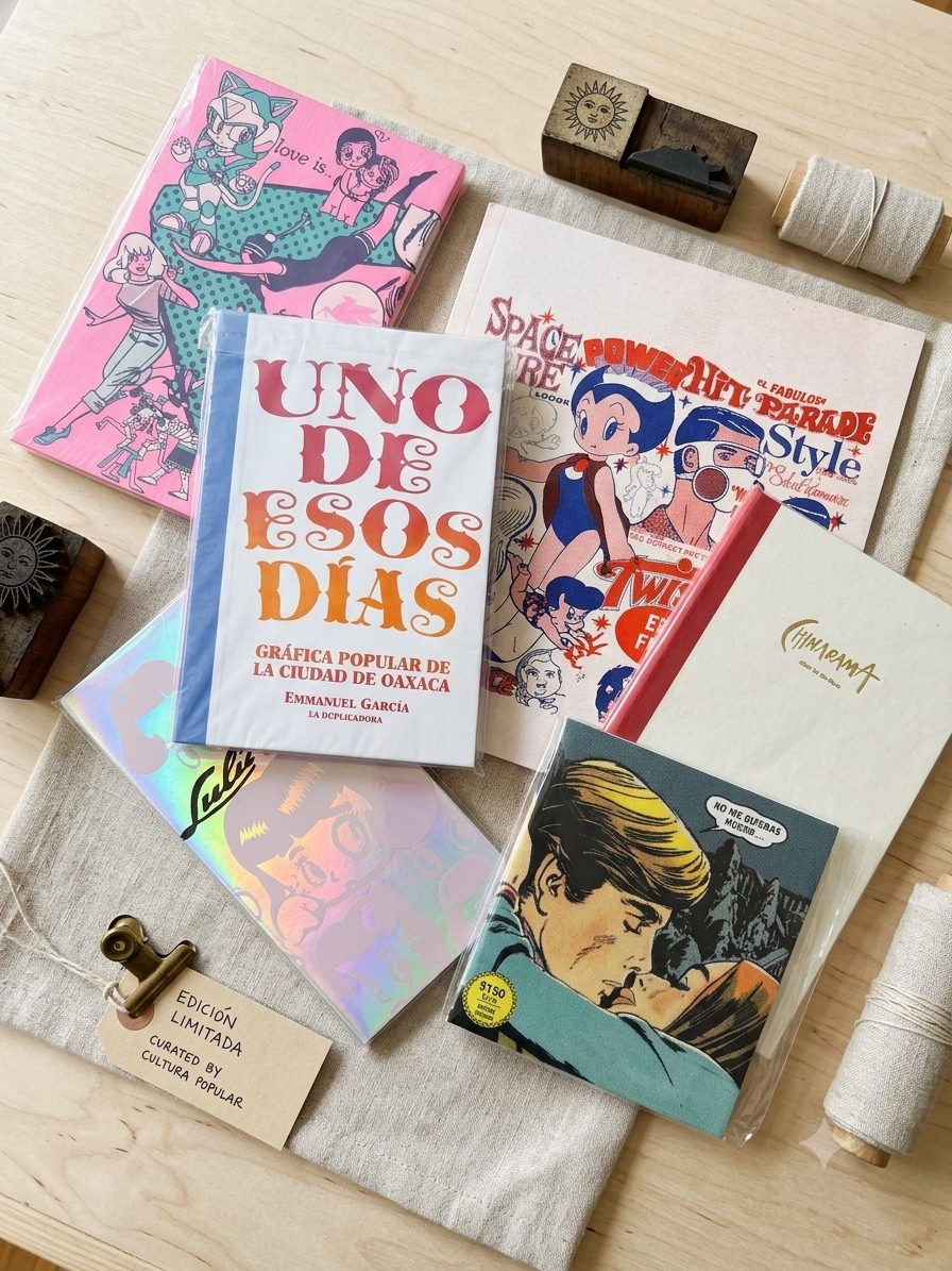 merch «aquí es» con la obra de emmanuel garcía en la concept store uotan
